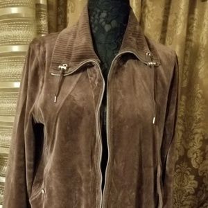 Jones New York Velour Jacket